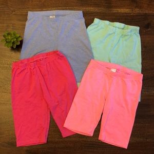 Girls Bike Shorts Size 7/8. Set of four